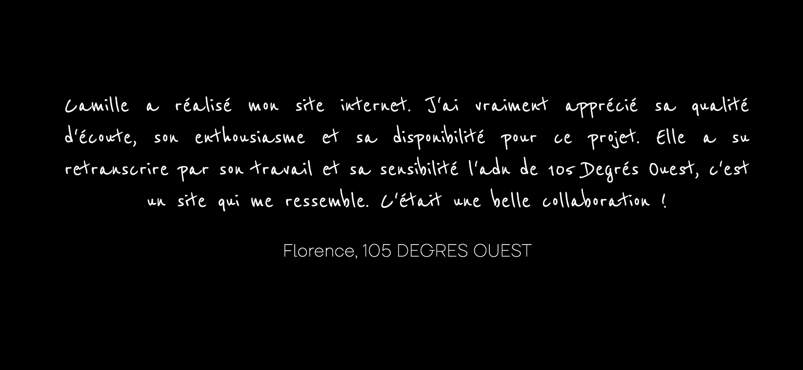 Site web de 105 DEGRES OUEST